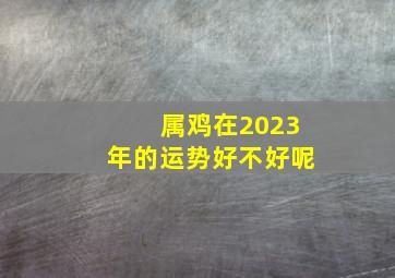 属鸡在2023年的运势好不好呢