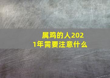 属鸡的人2021年需要注意什么