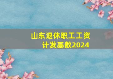 山东退休职工工资计发基数2024