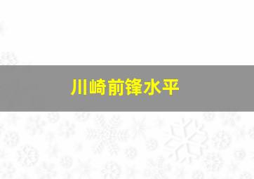 川崎前锋水平