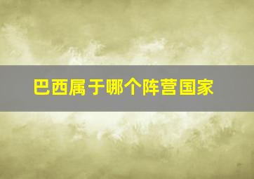 巴西属于哪个阵营国家