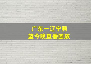 广东一辽宁男篮今晚直播回放