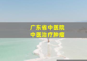 广东省中医院中医治疗肿瘤