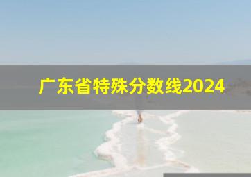 广东省特殊分数线2024