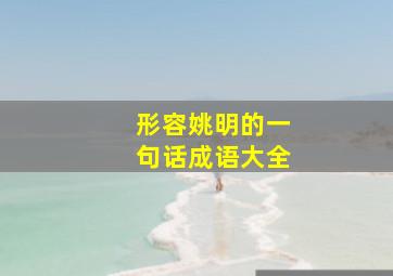 形容姚明的一句话成语大全