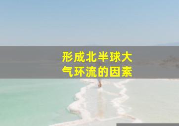 形成北半球大气环流的因素