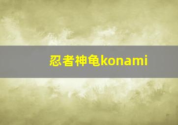 忍者神龟konami