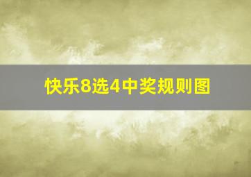 快乐8选4中奖规则图