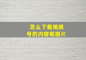 怎么下载视频号的内容呢图片