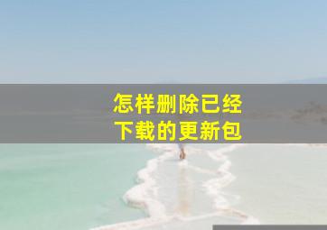 怎样删除已经下载的更新包