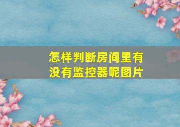 怎样判断房间里有没有监控器呢图片