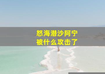 怒海潜沙阿宁被什么攻击了