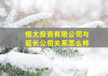 恒太投资有限公司与延长公司关系怎么样