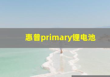 惠普primary锂电池