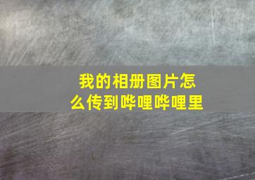 我的相册图片怎么传到哗哩哗哩里