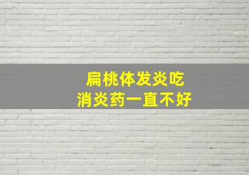 扁桃体发炎吃消炎药一直不好