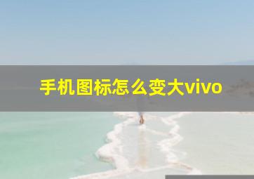 手机图标怎么变大vivo