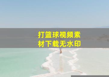 打篮球视频素材下载无水印