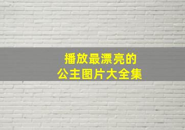 播放最漂亮的公主图片大全集