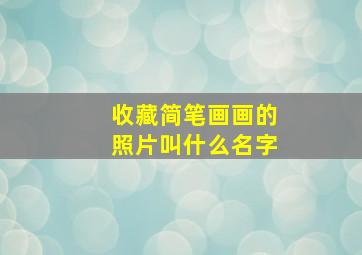 收藏简笔画画的照片叫什么名字