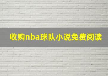 收购nba球队小说免费阅读