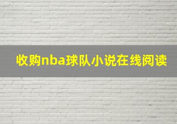 收购nba球队小说在线阅读