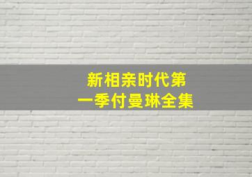 新相亲时代第一季付曼琳全集