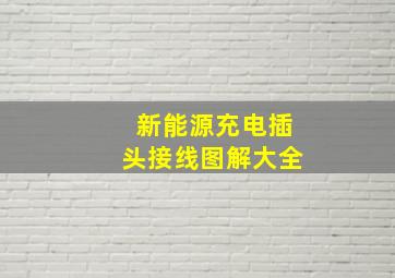 新能源充电插头接线图解大全