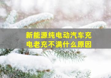 新能源纯电动汽车充电老充不满什么原因