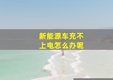 新能源车充不上电怎么办呢