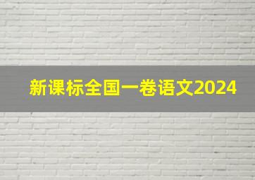 新课标全国一卷语文2024