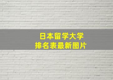 日本留学大学排名表最新图片