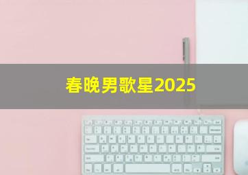 春晚男歌星2025