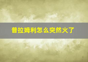 普拉姆利怎么突然火了