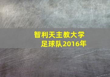 智利天主教大学足球队2016年