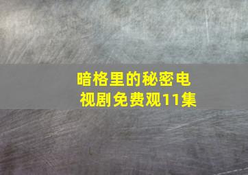 暗格里的秘密电视剧免费观11集