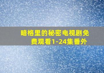 暗格里的秘密电视剧免费观看1-24集番外