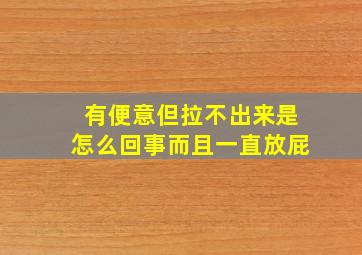 有便意但拉不出来是怎么回事而且一直放屁