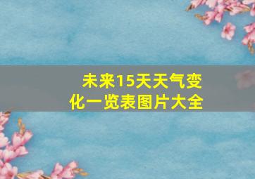 未来15天天气变化一览表图片大全