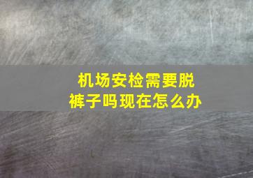 机场安检需要脱裤子吗现在怎么办