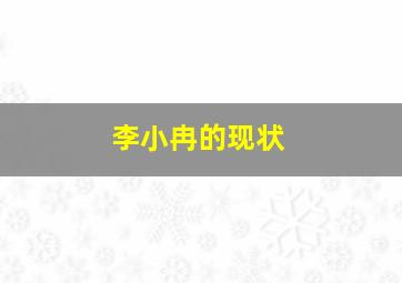 李小冉的现状