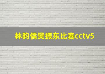 林昀儒樊振东比赛cctv5