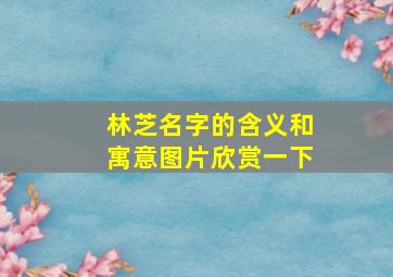 林芝名字的含义和寓意图片欣赏一下