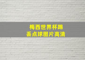 梅西世界杯踢丢点球图片高清