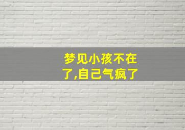 梦见小孩不在了,自己气疯了