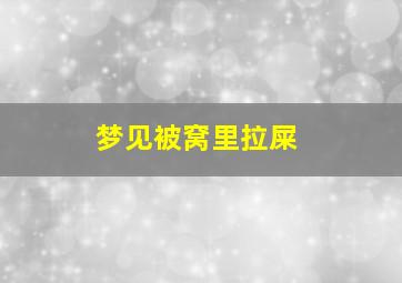 梦见被窝里拉屎