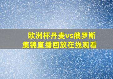 欧洲杯丹麦vs俄罗斯集锦直播回放在线观看