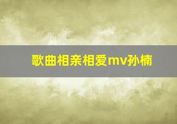 歌曲相亲相爱mv孙楠