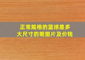 正常规格的篮球是多大尺寸的呢图片及价钱