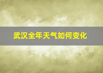 武汉全年天气如何变化